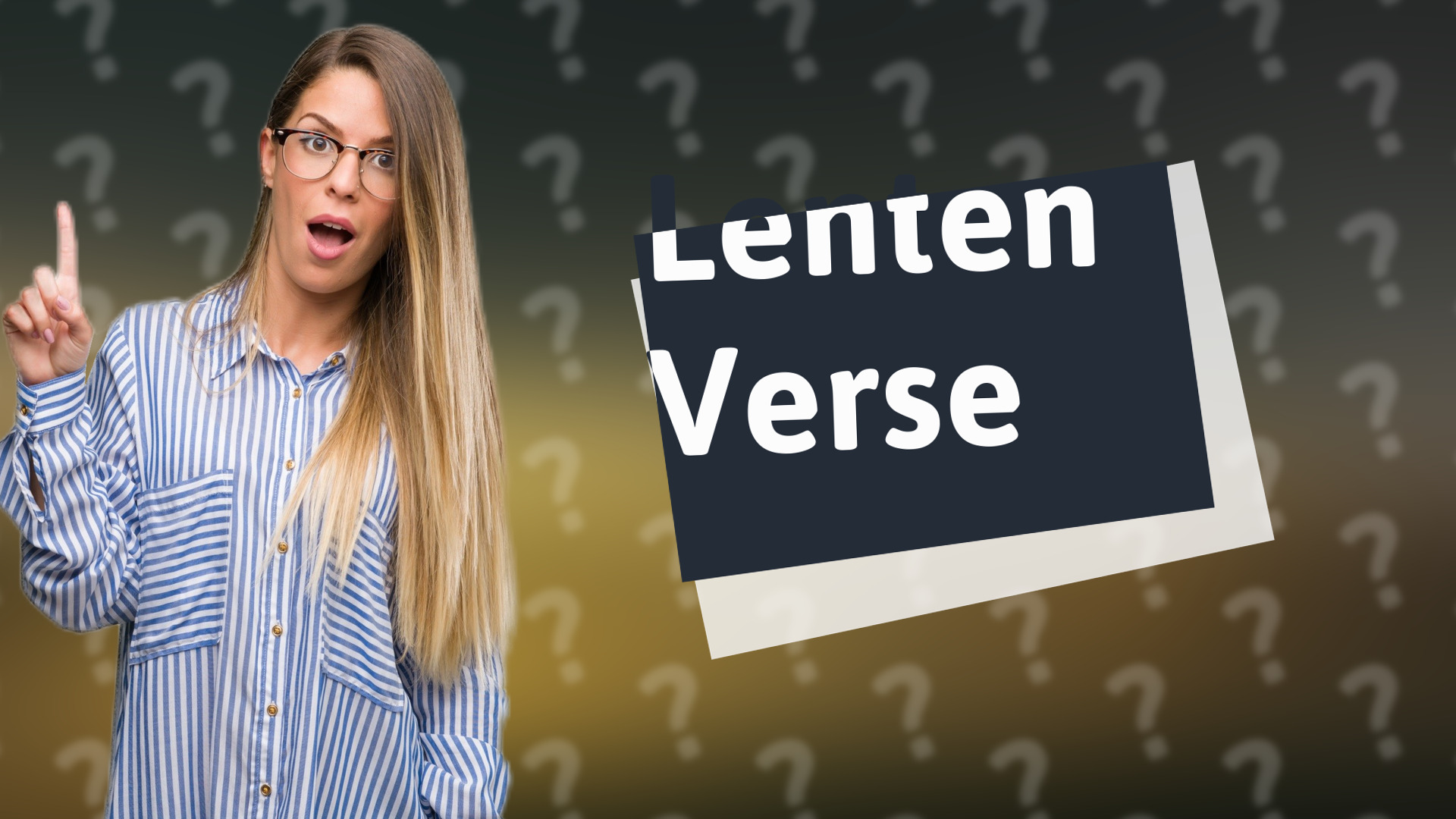 Lenten Verse