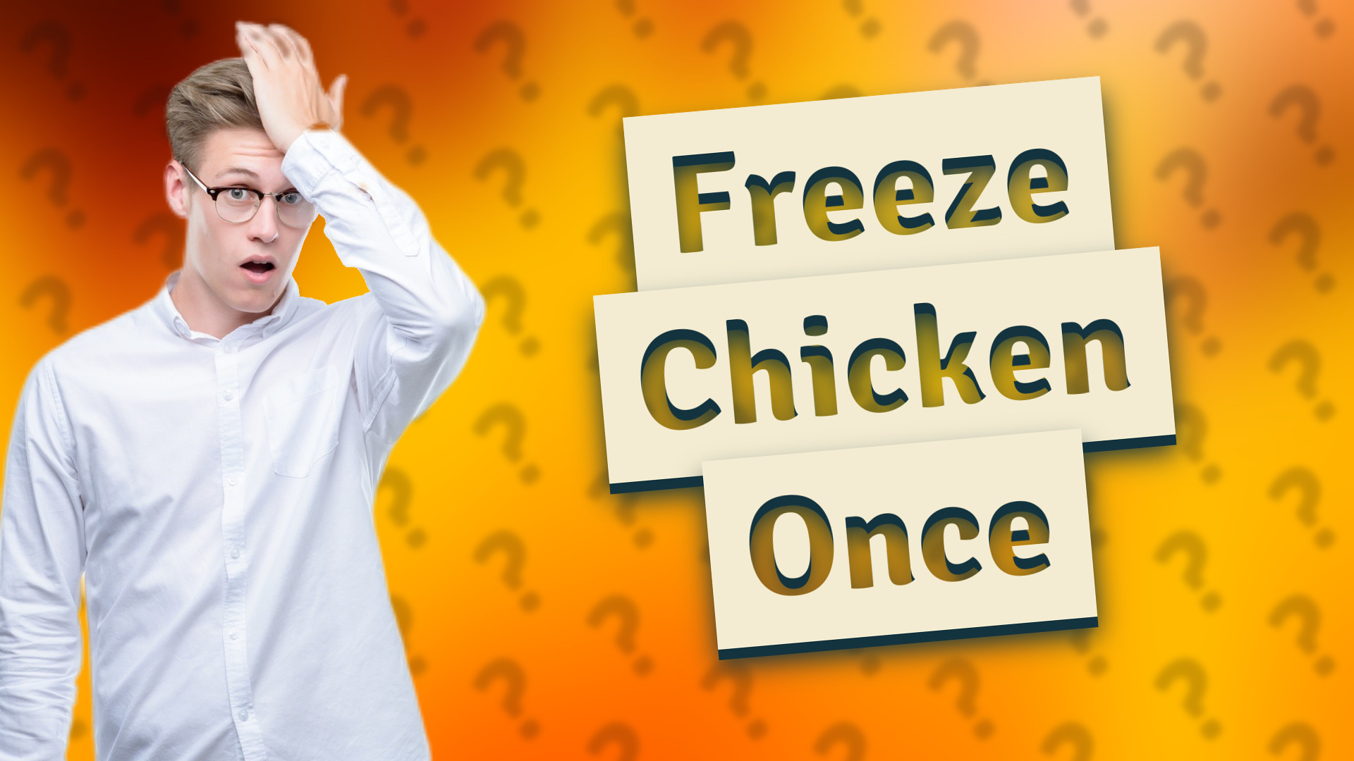 Freeze Chicken Once