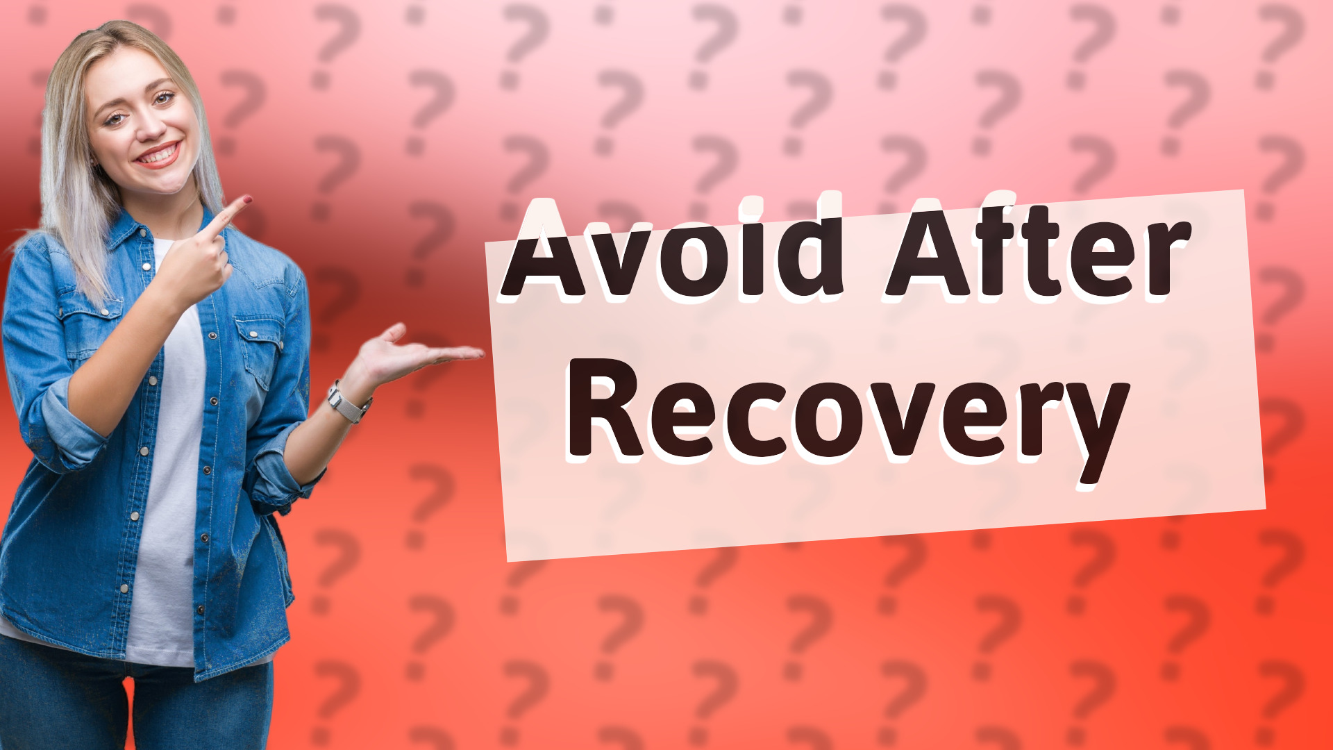 Avoid After Recovery