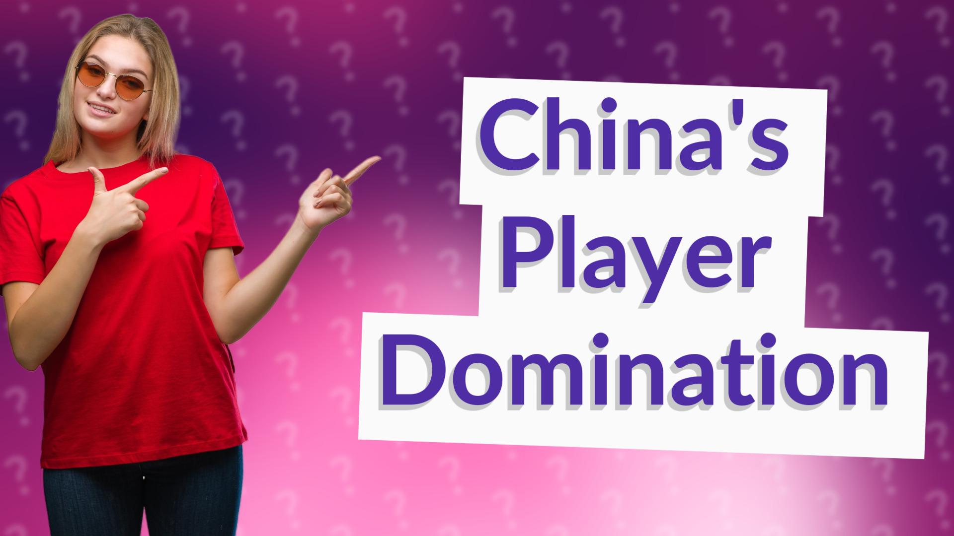 China's Player Domination