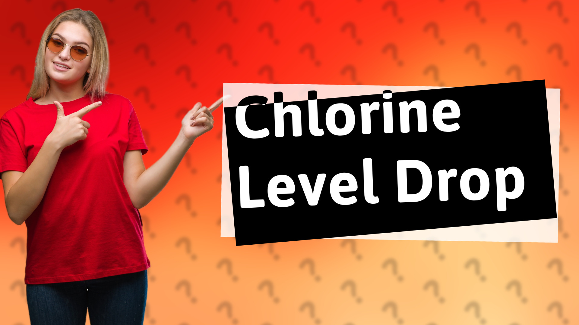 Chlorine Level Drop