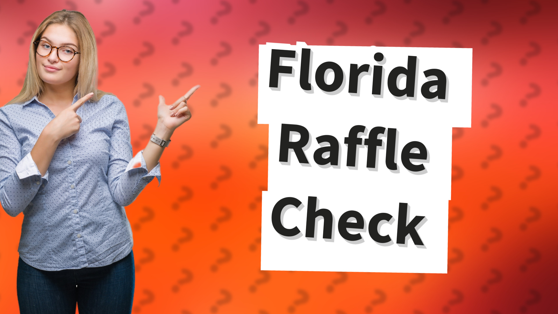 Florida Raffle Check