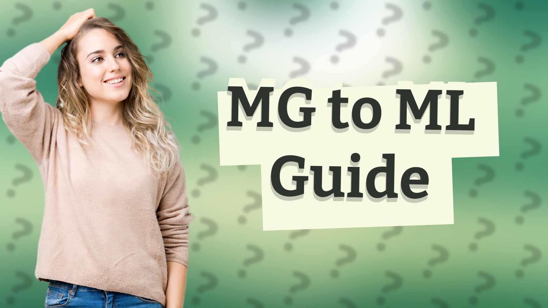 MG to ML Guide