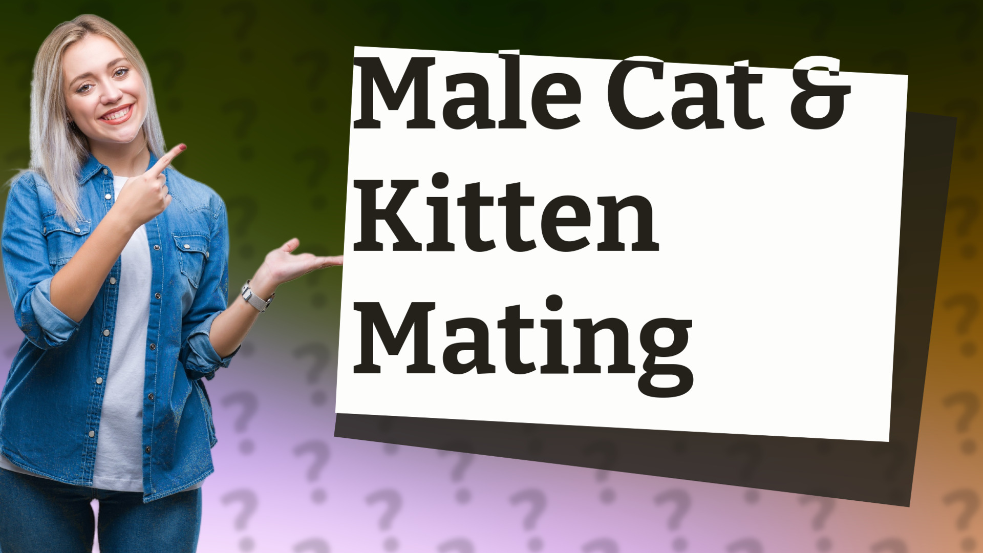 Male Cat & Kitten Mating