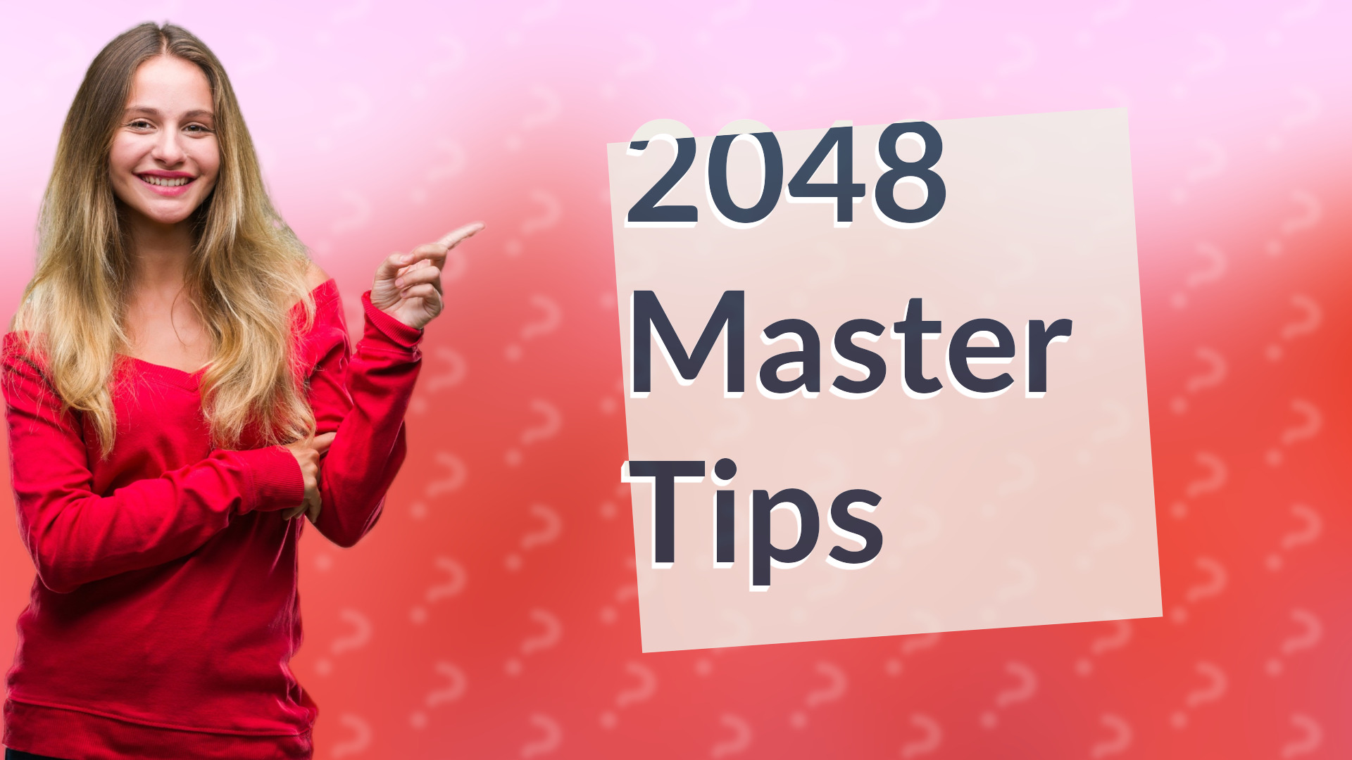 2048 Master Tips