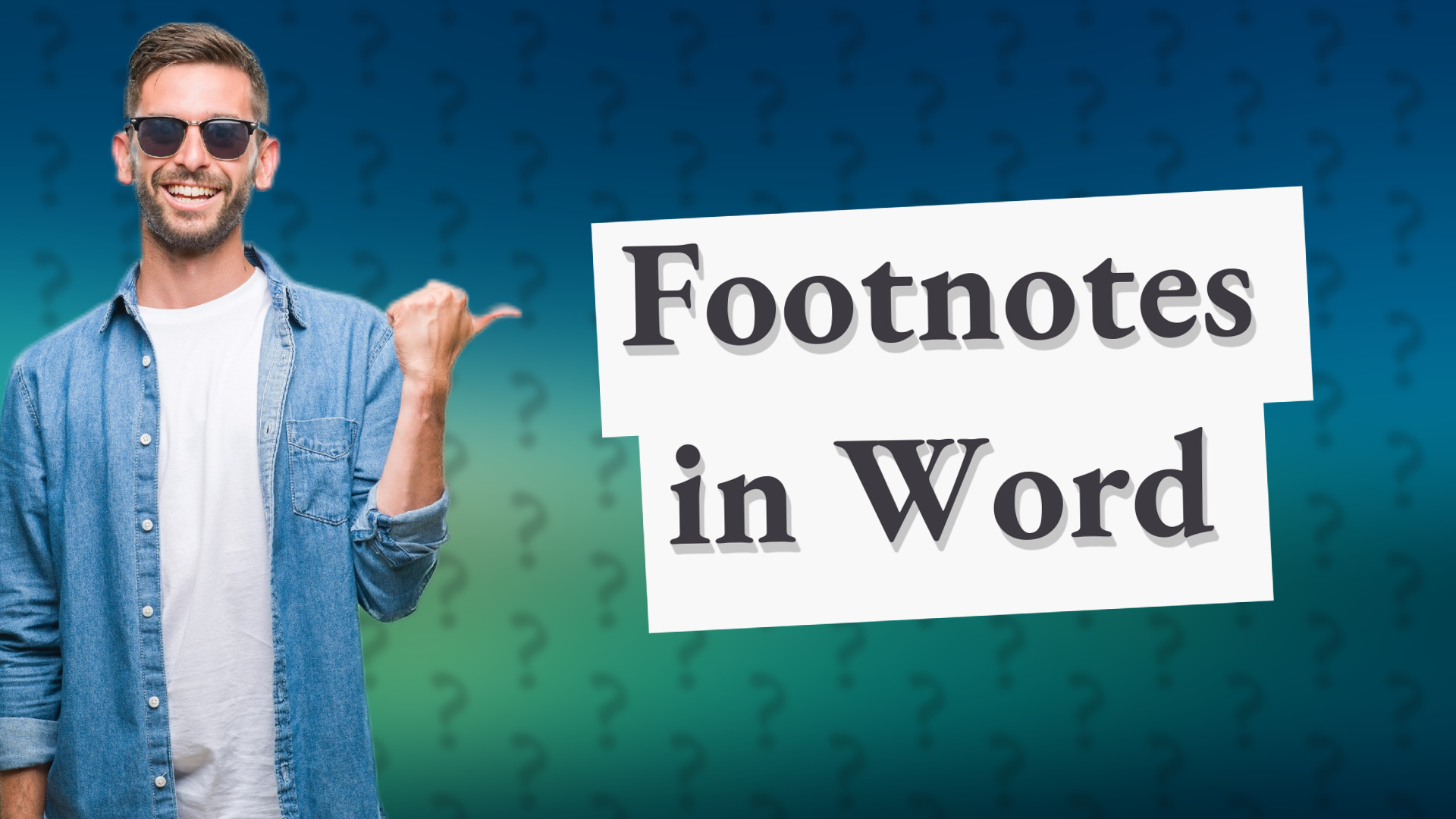 Footnotes in Word