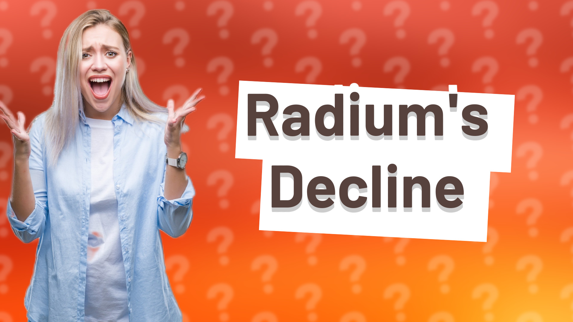 Radium's Decline