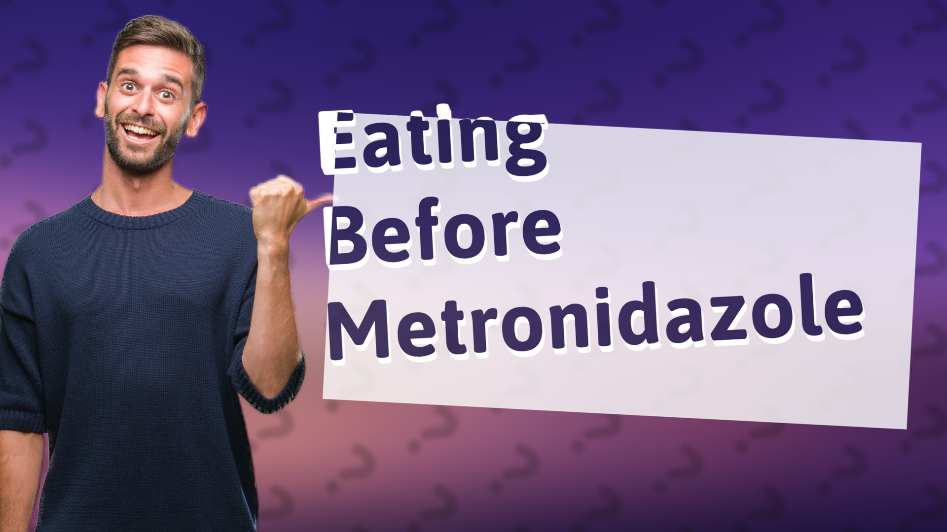 Eating Before Metronidazole