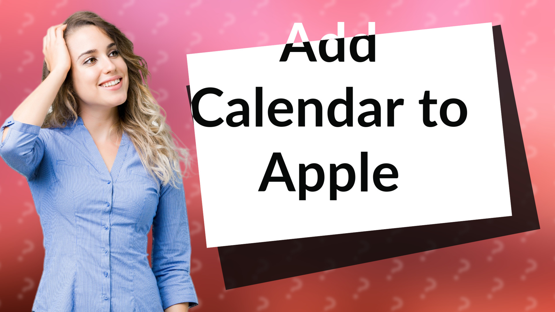 Add Calendar to Apple