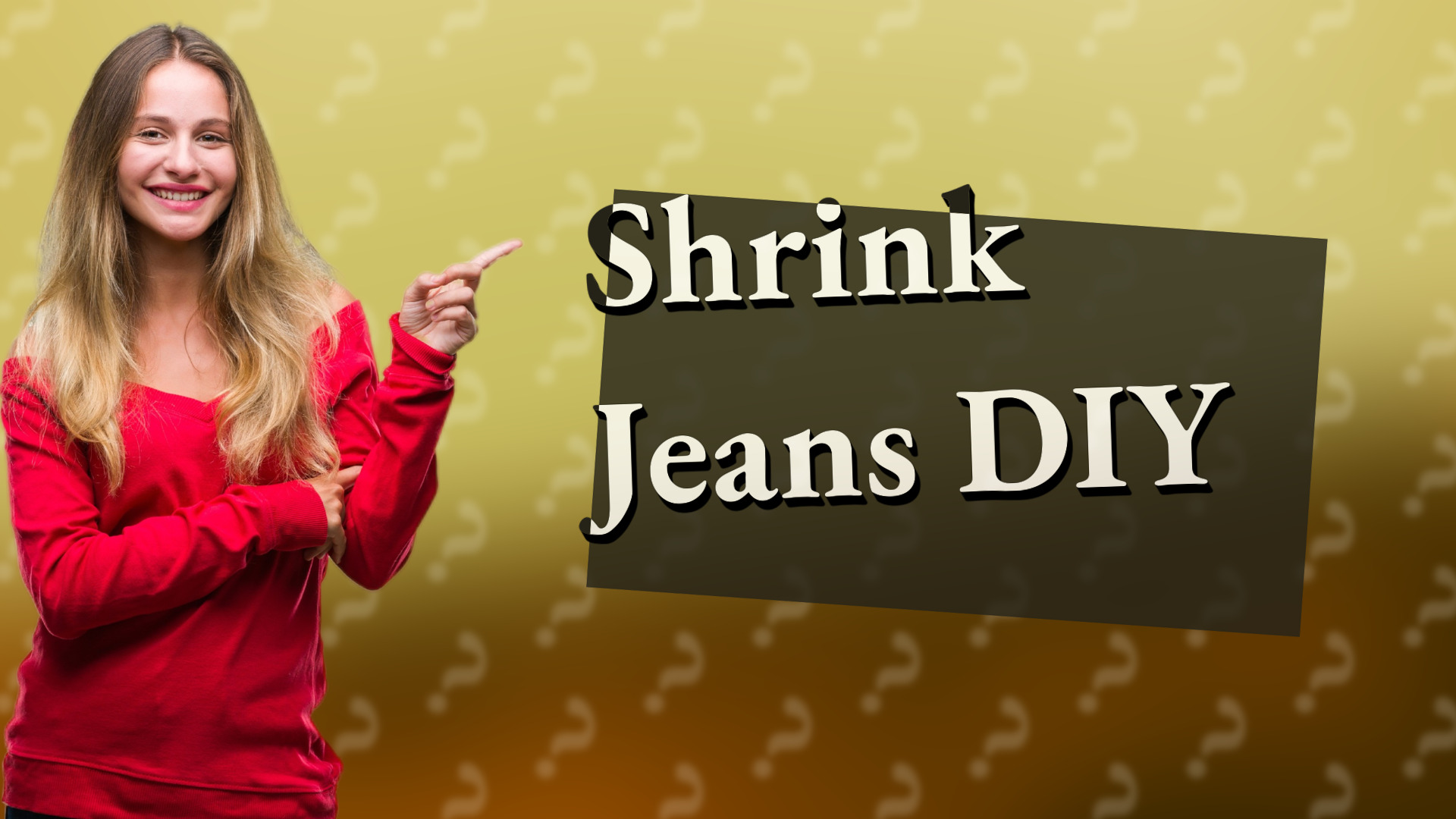 Shrink Jeans DIY