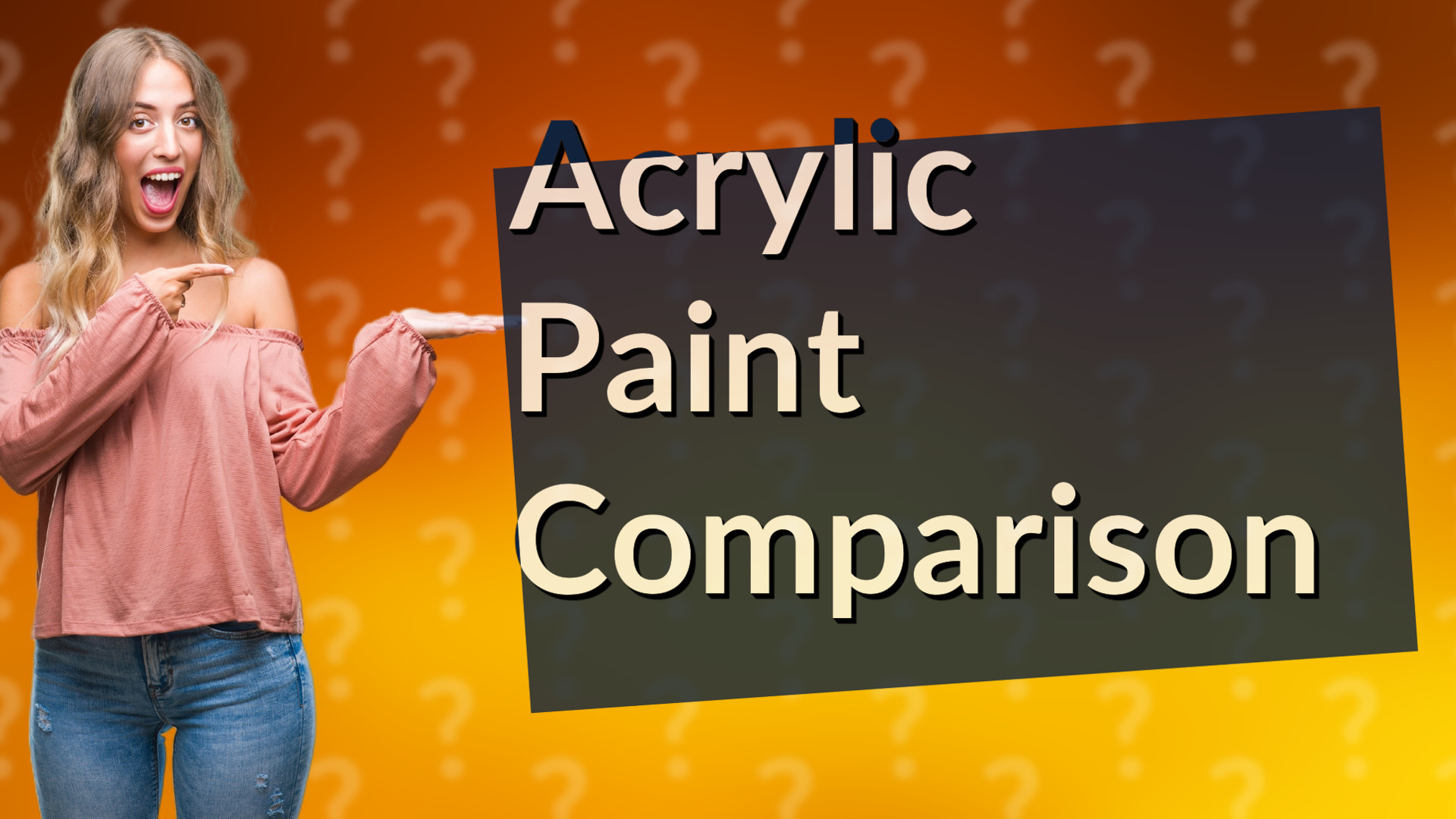 Acrylic Paint Comparison