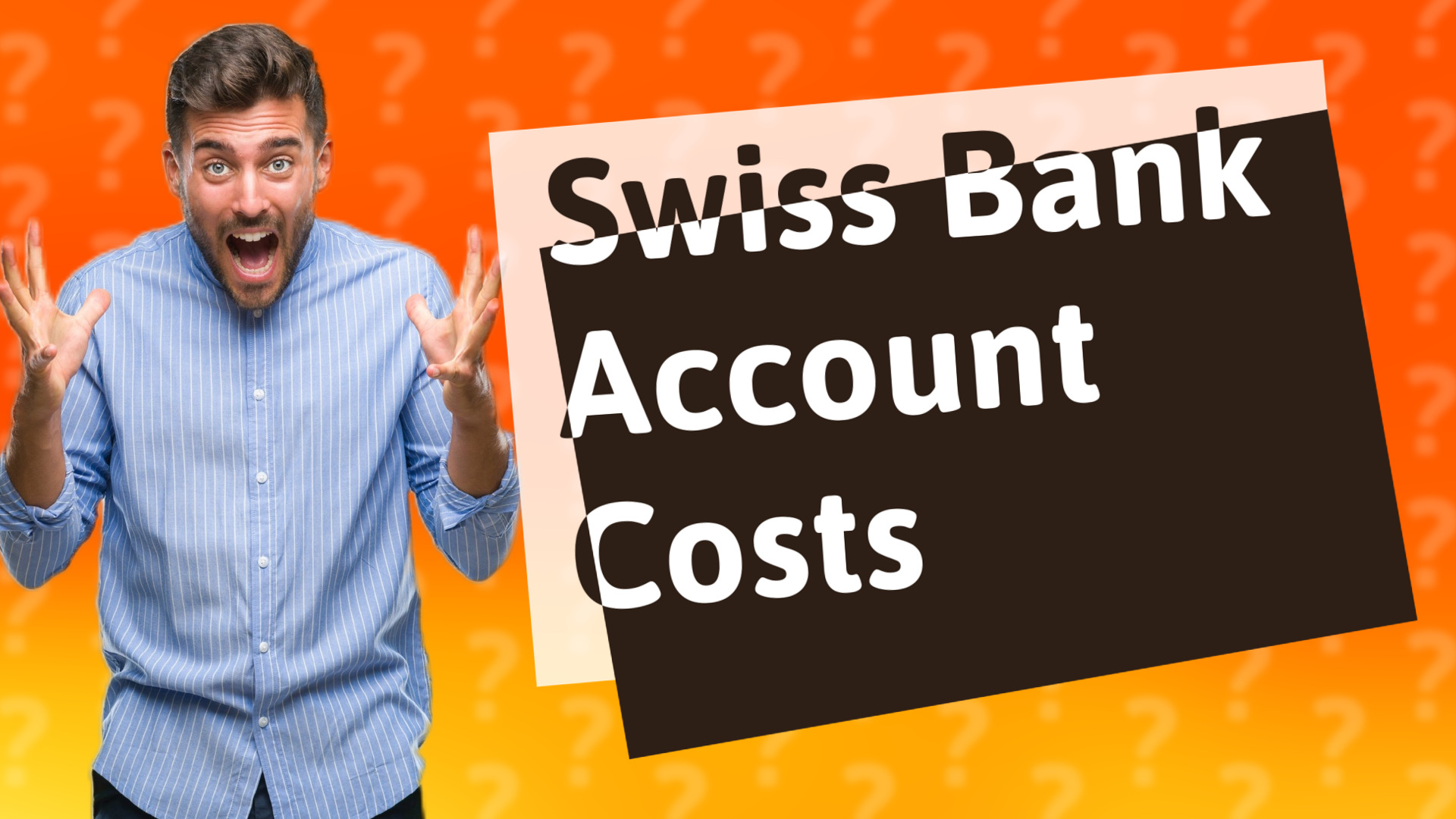 Swiss Bank Account Costs