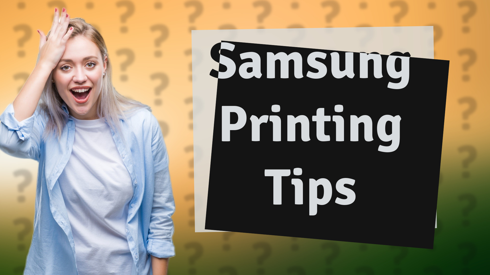 Samsung Printing Tips