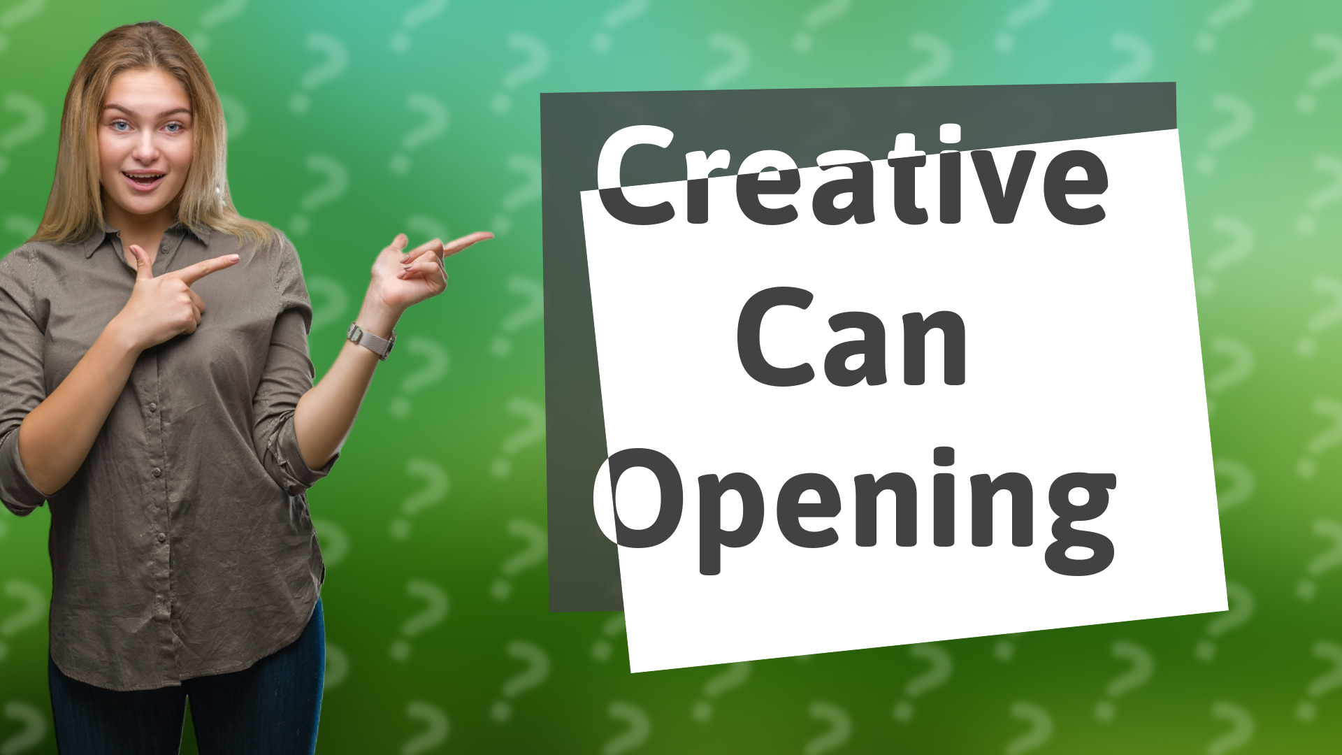 Creative Can Opening