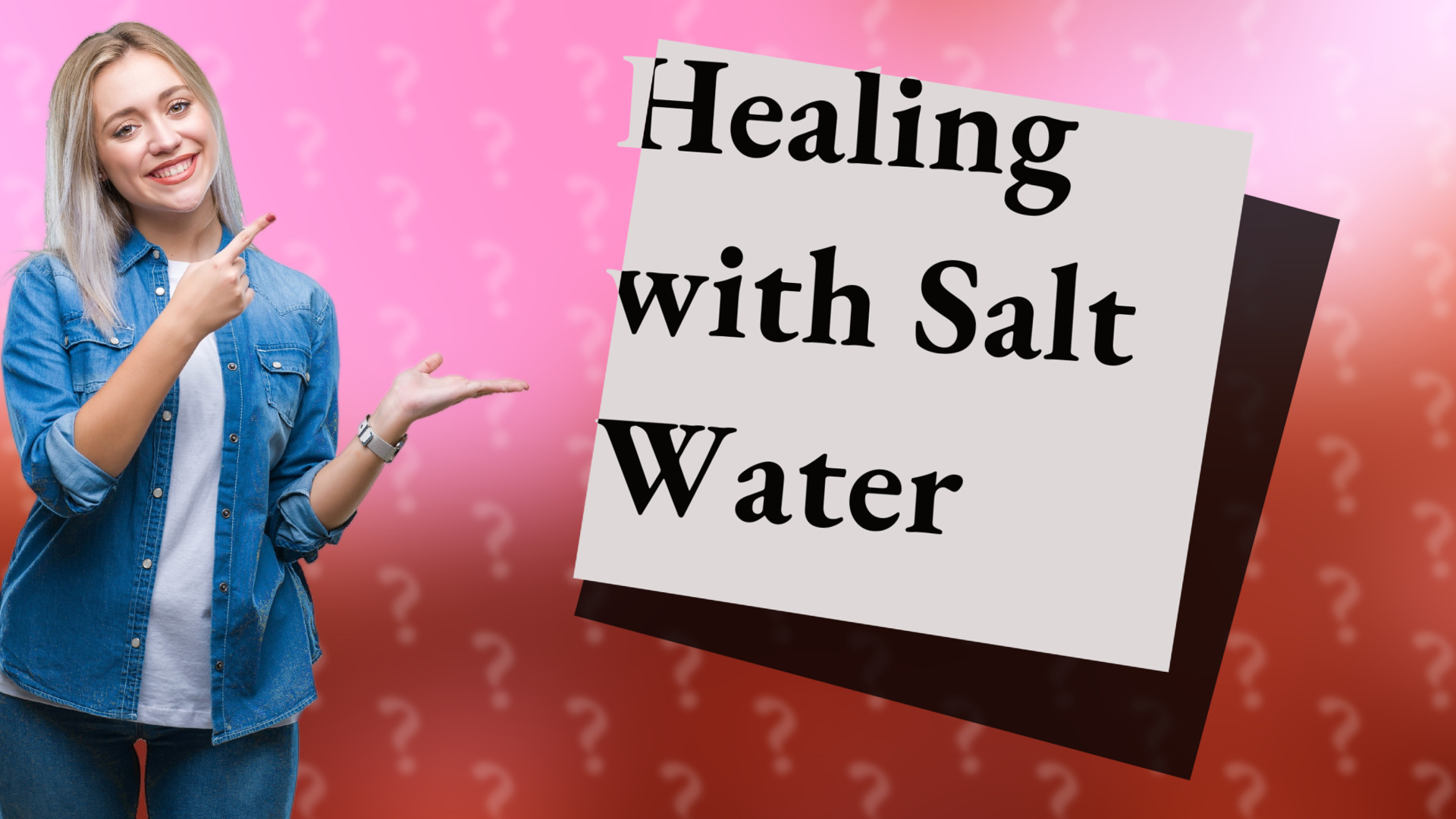 Healing with Salt Water
