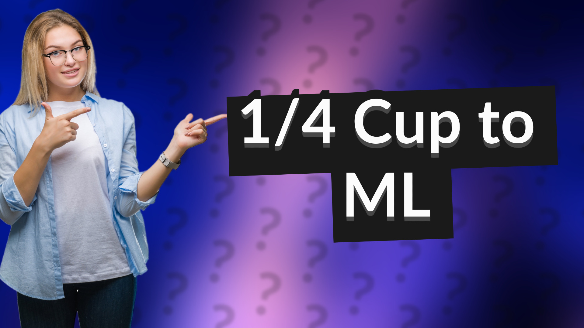 1/4 Cup to ML