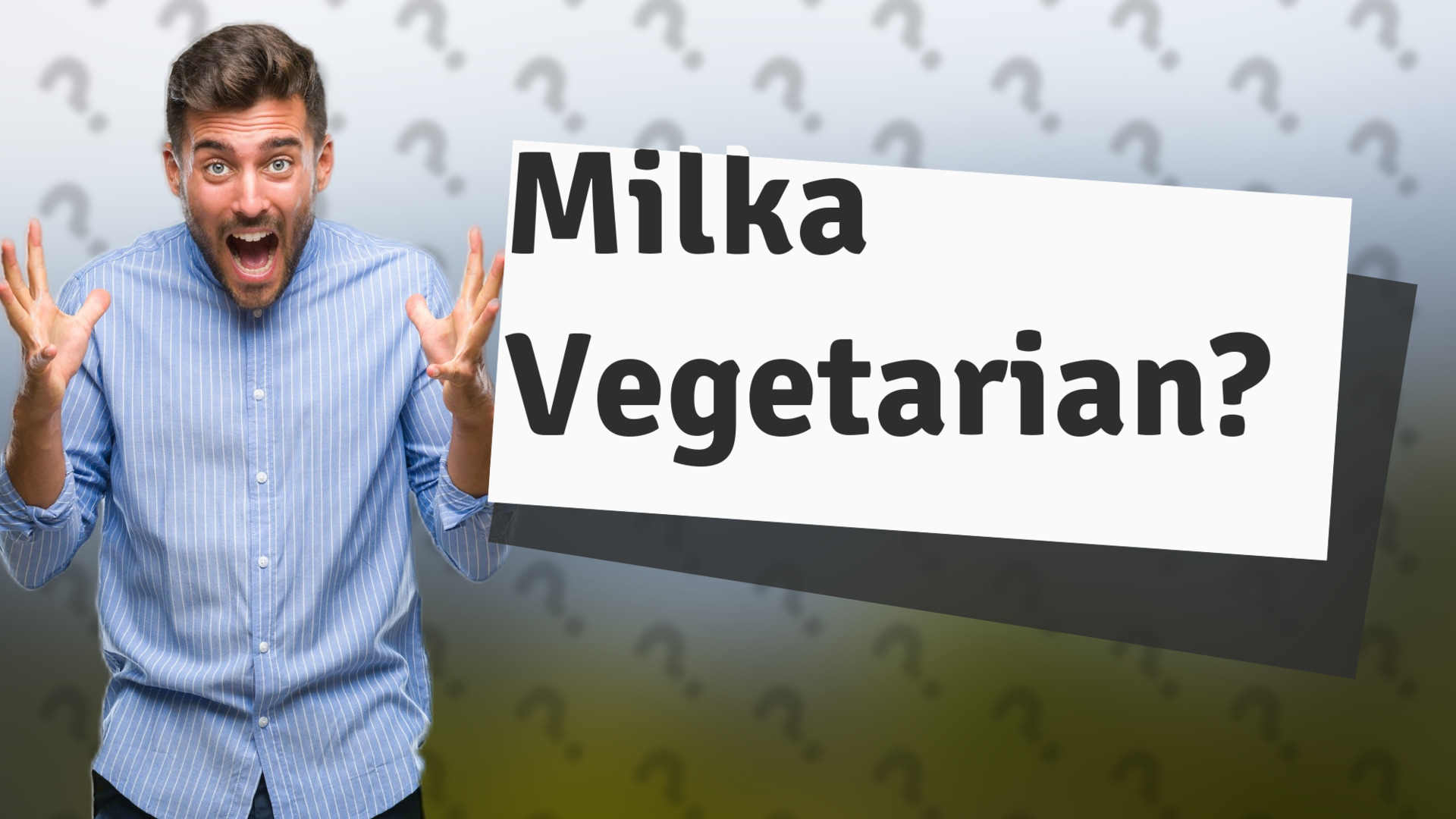 Milka Vegetarian?