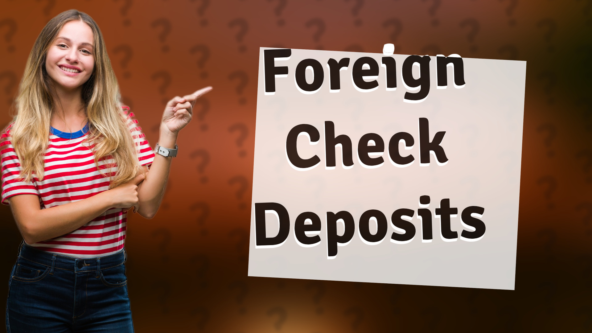 Foreign Check Deposits