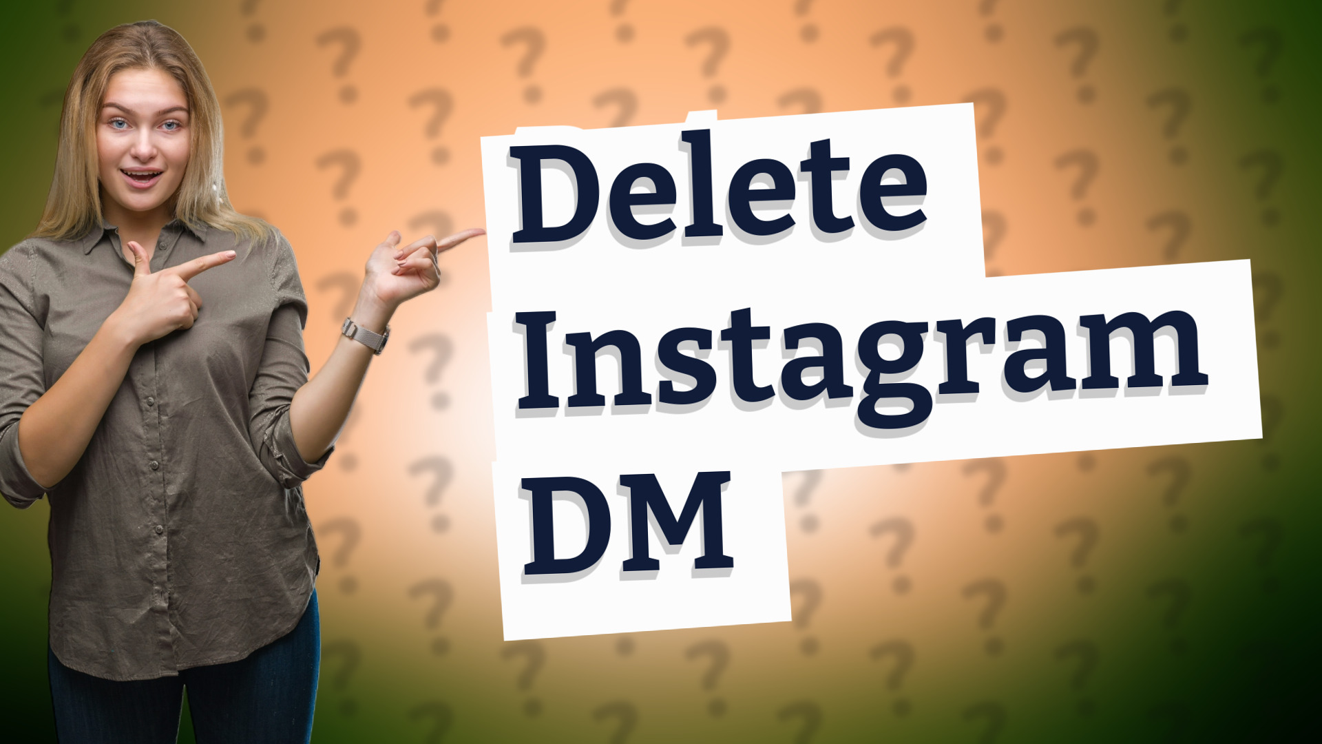 Delete Instagram DM