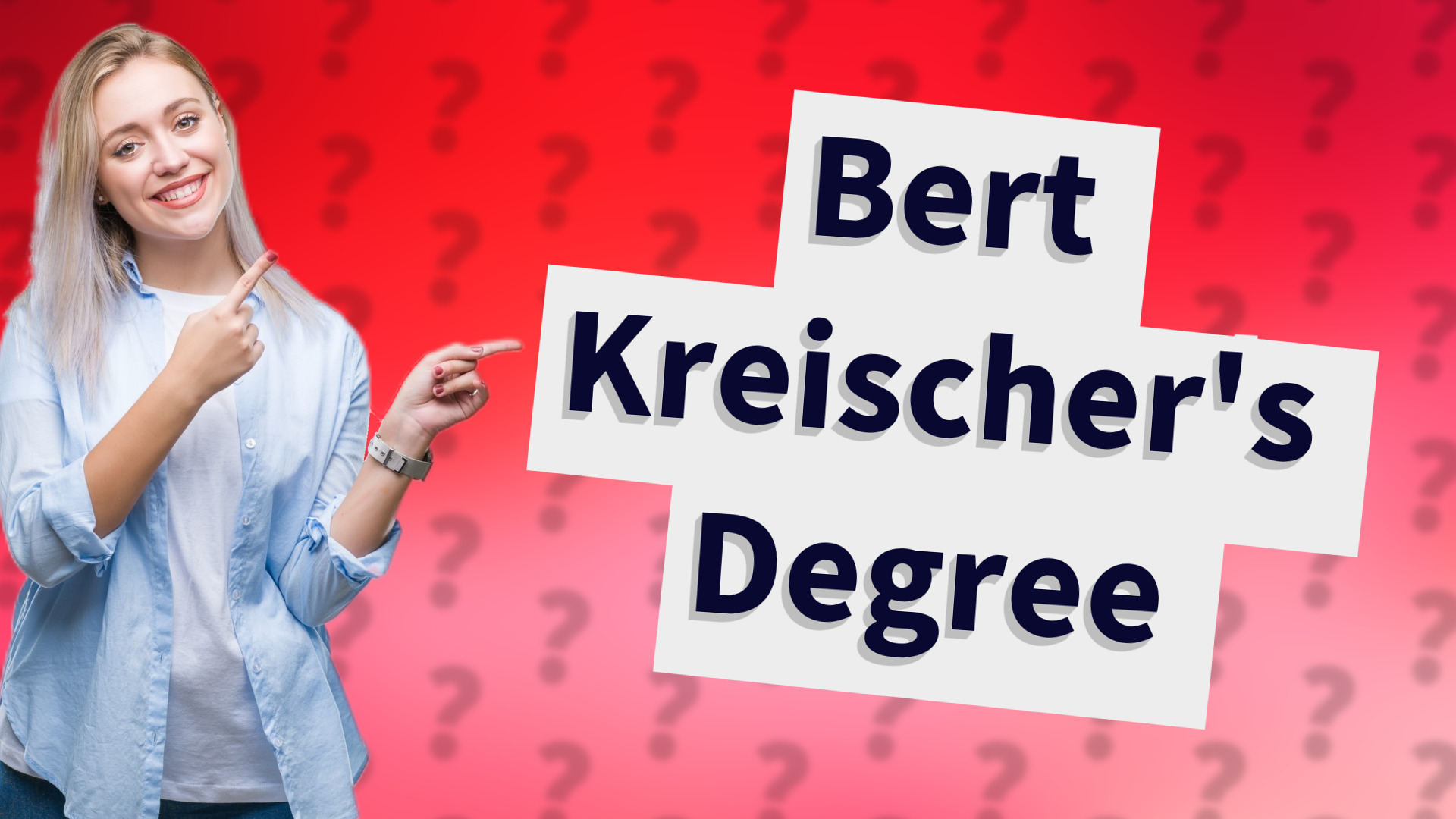 Bert Kreischer's Degree