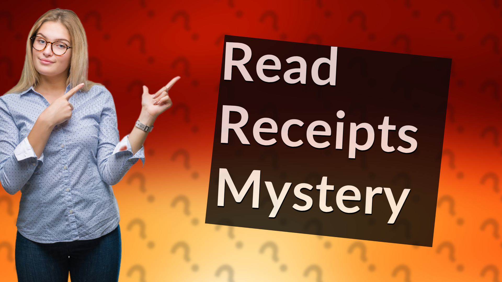 Read Receipts Mystery