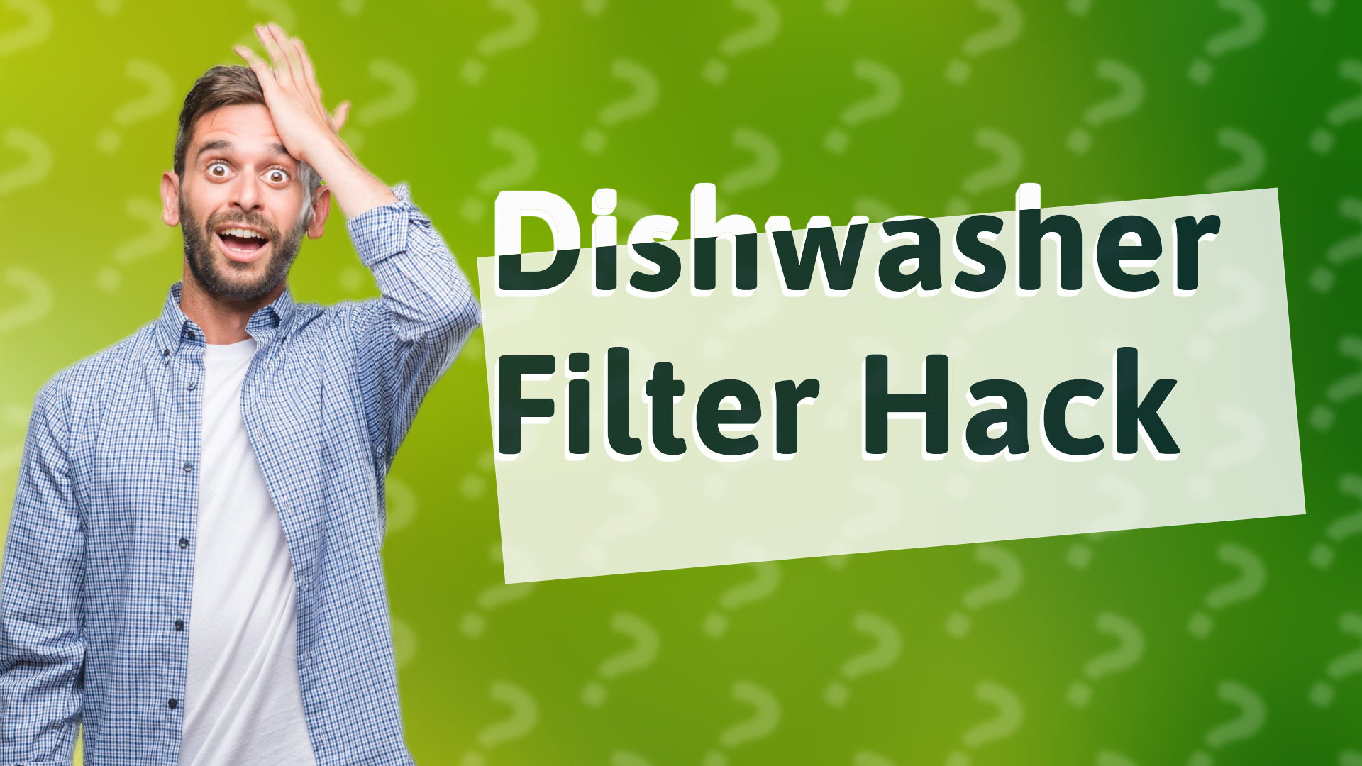 Dishwasher Filter Hack