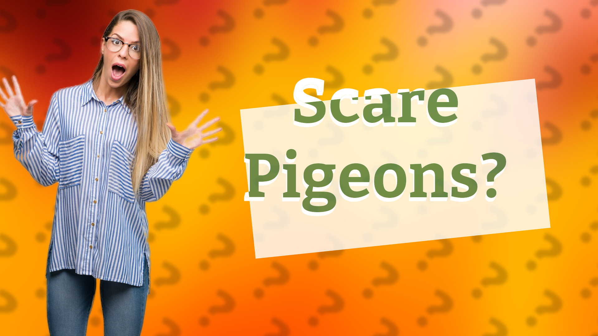 Scare Pigeons?