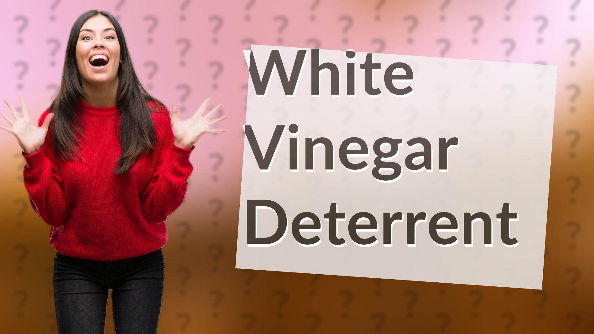 White Vinegar Deterrent