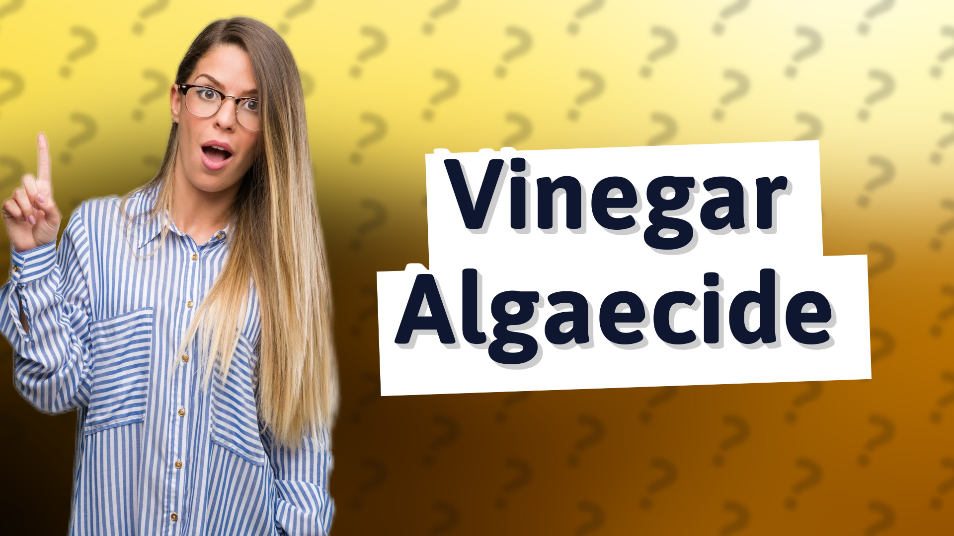 Vinegar Algaecide