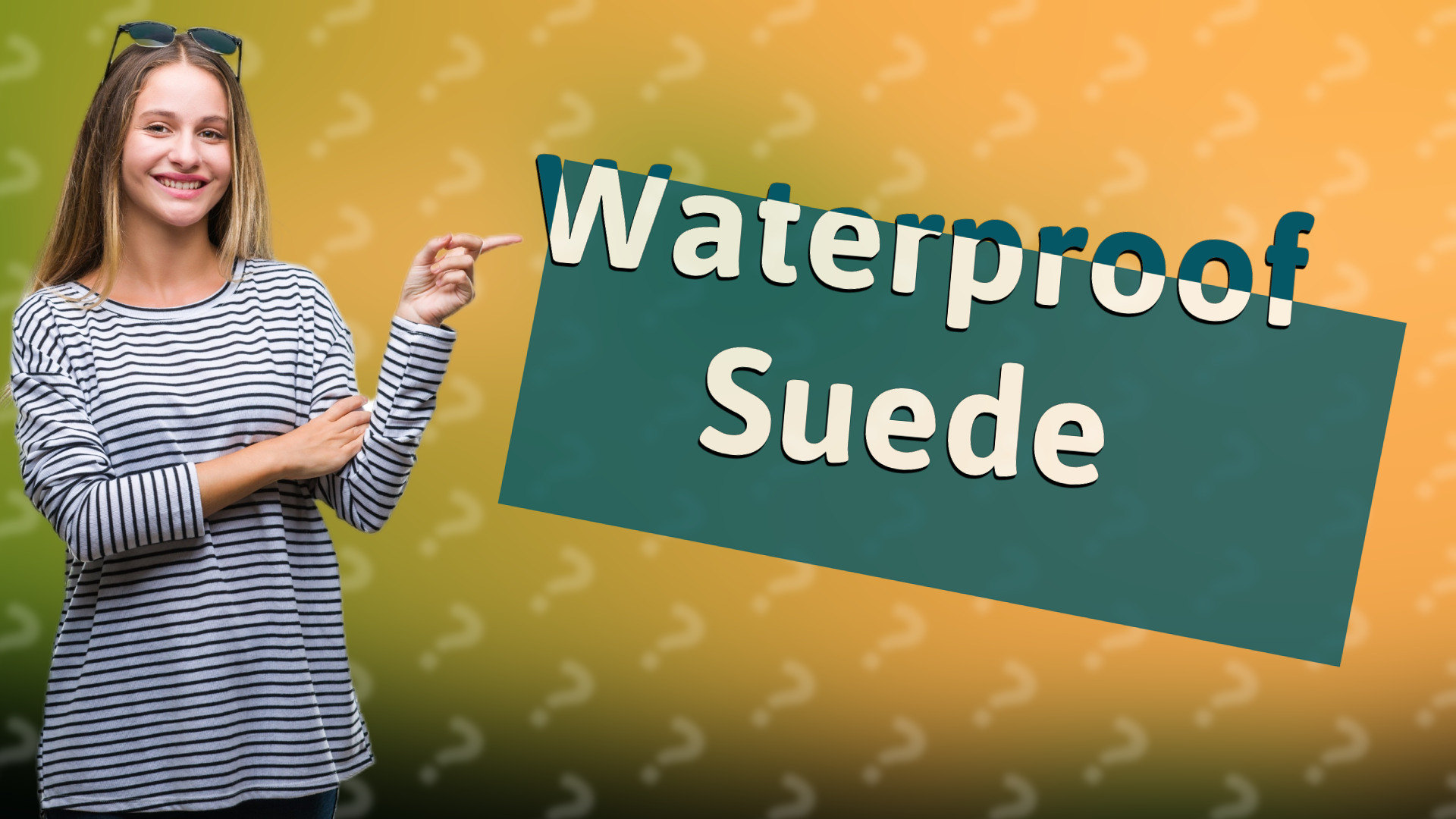Waterproof Suede