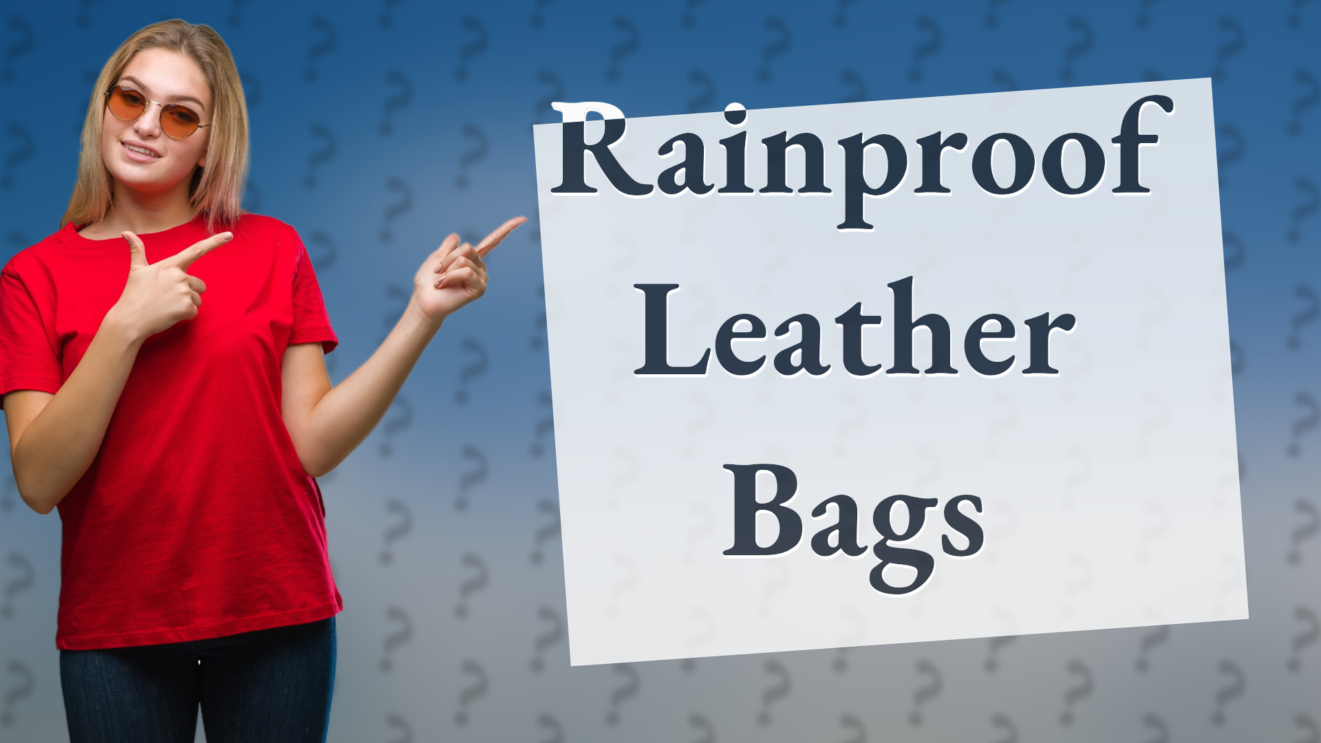 Rainproof Leather Bags