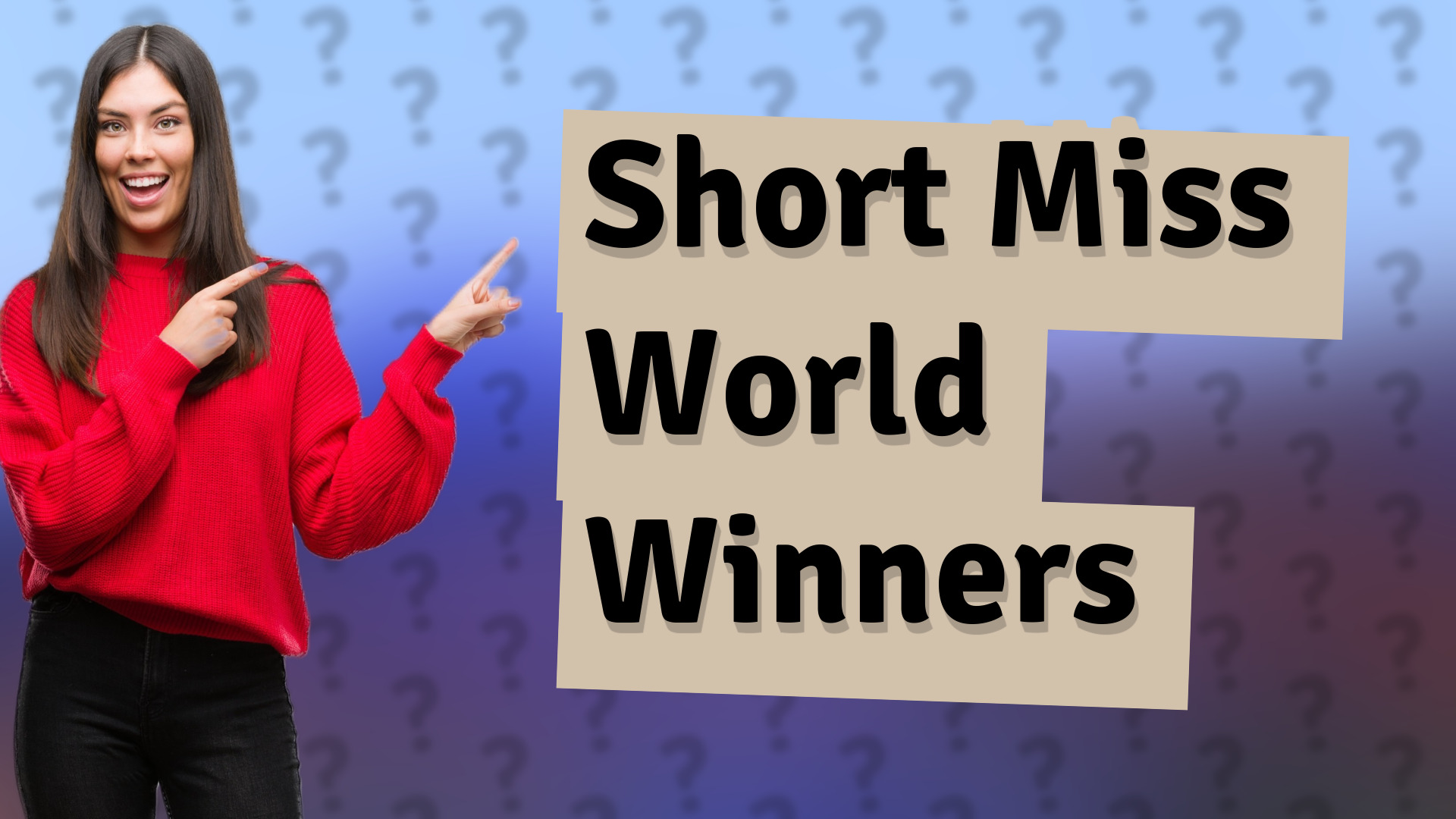 Short Miss World Winners