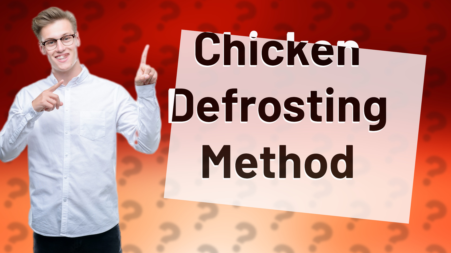 Chicken Defrosting Method