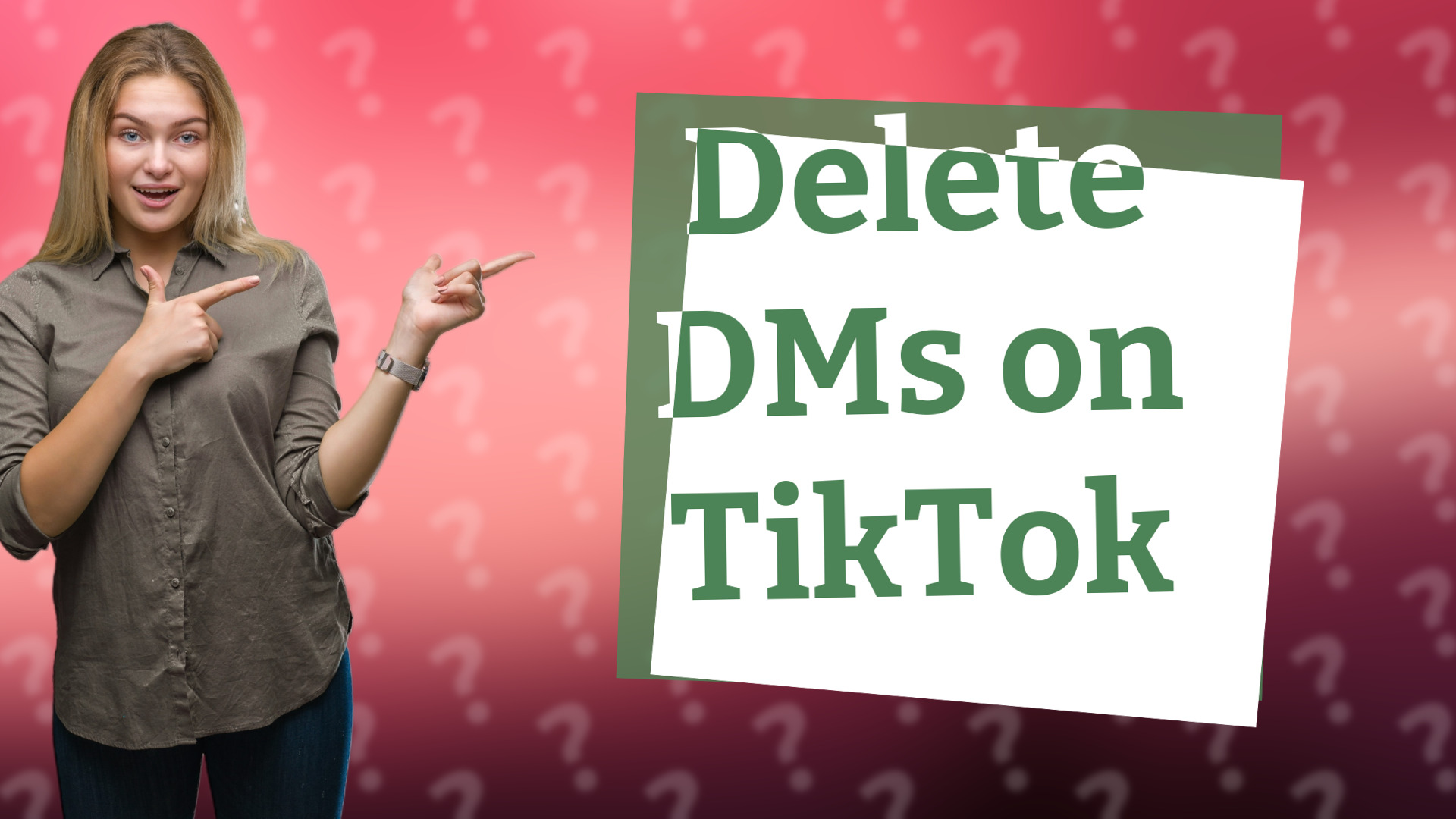 Delete DMs on TikTok