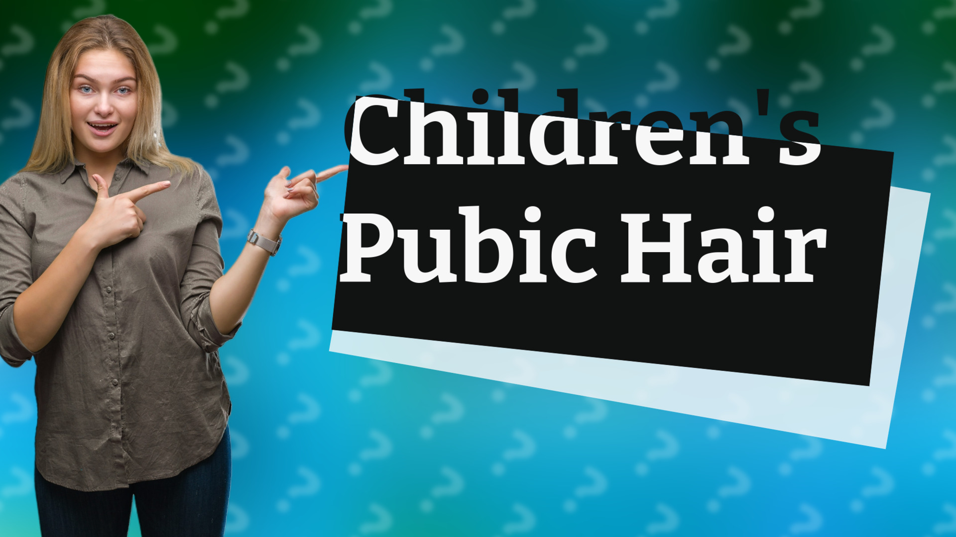 Children's Pubic Hair