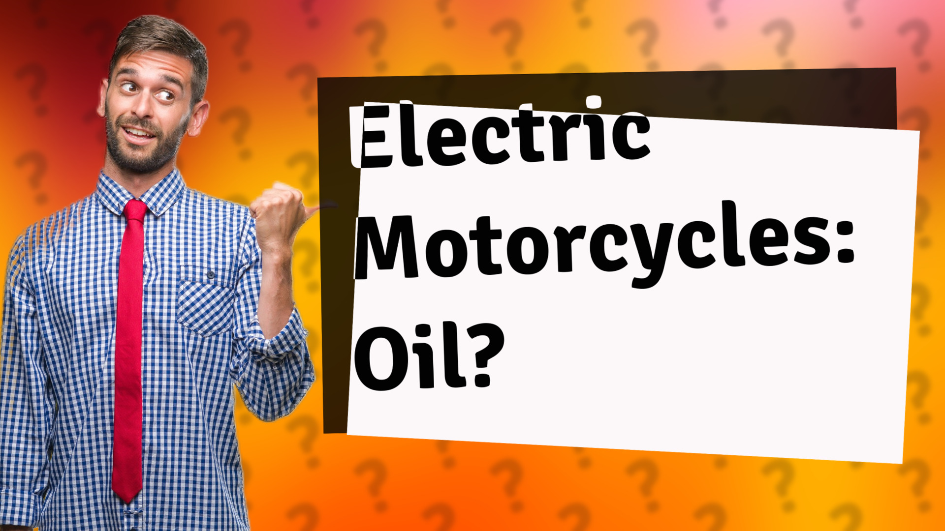 Electric Motorcycles: Oil?