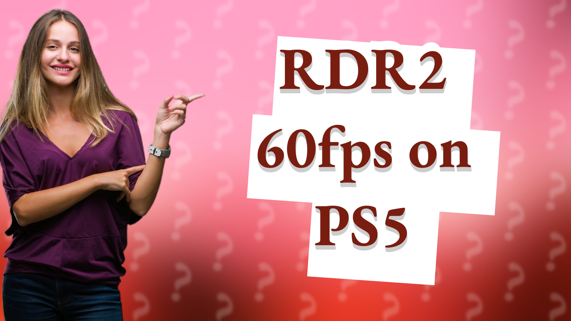 RDR2 60fps on PS5