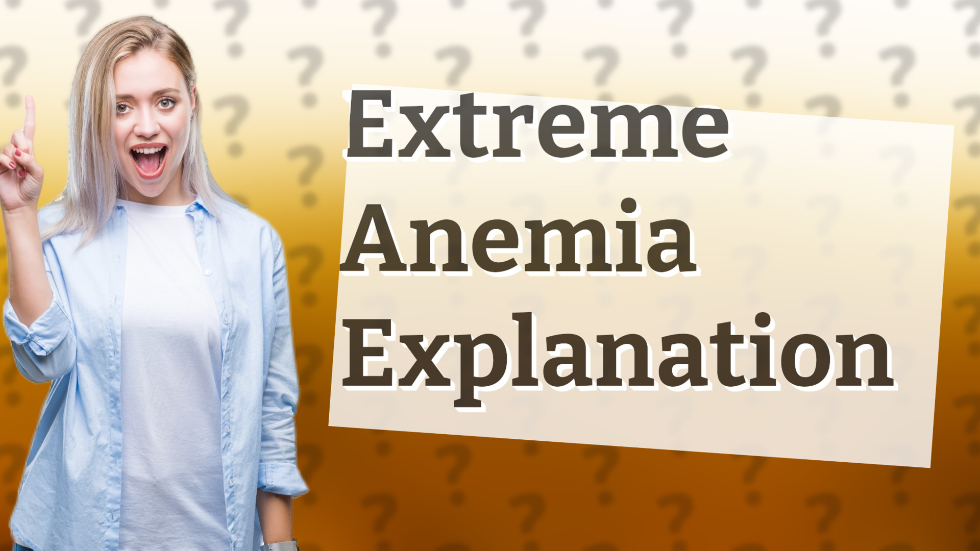 Extreme Anemia Explanation