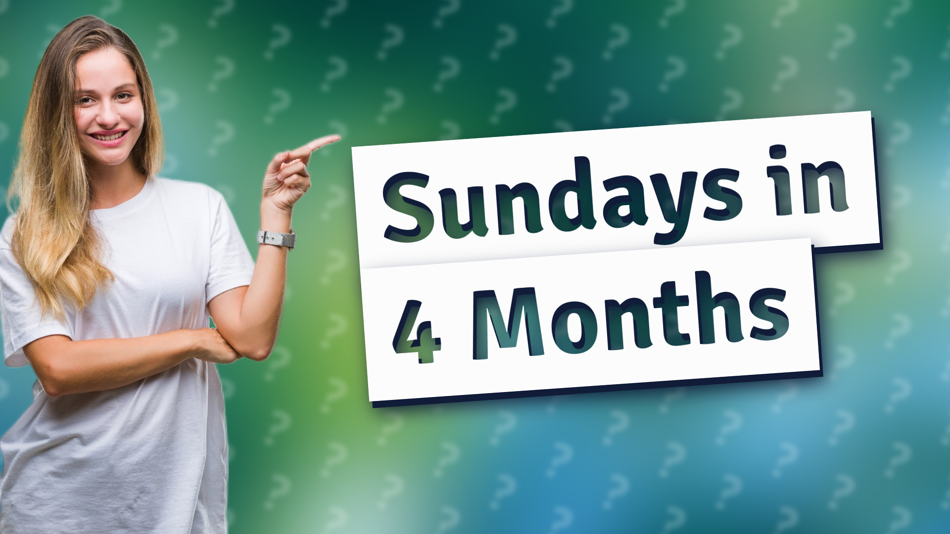 Sundays in 4 Months