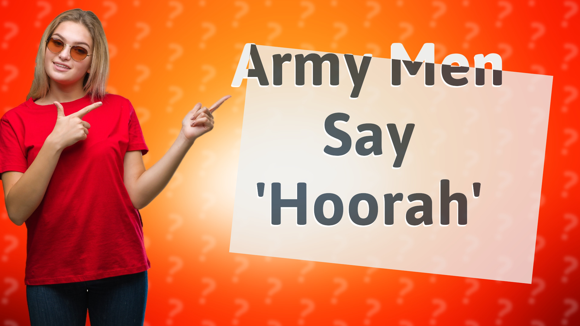 Army Men Say 'Hoorah'