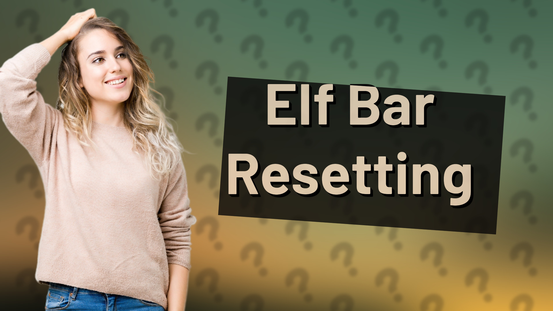 Elf Bar Resetting