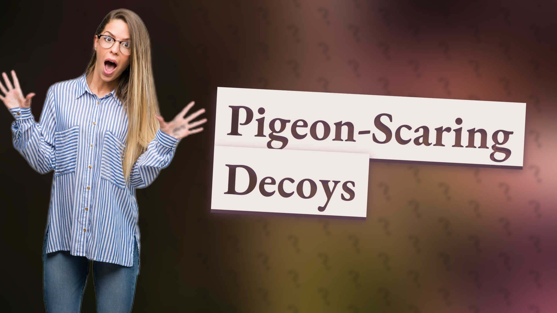 Pigeon-Scaring Decoys