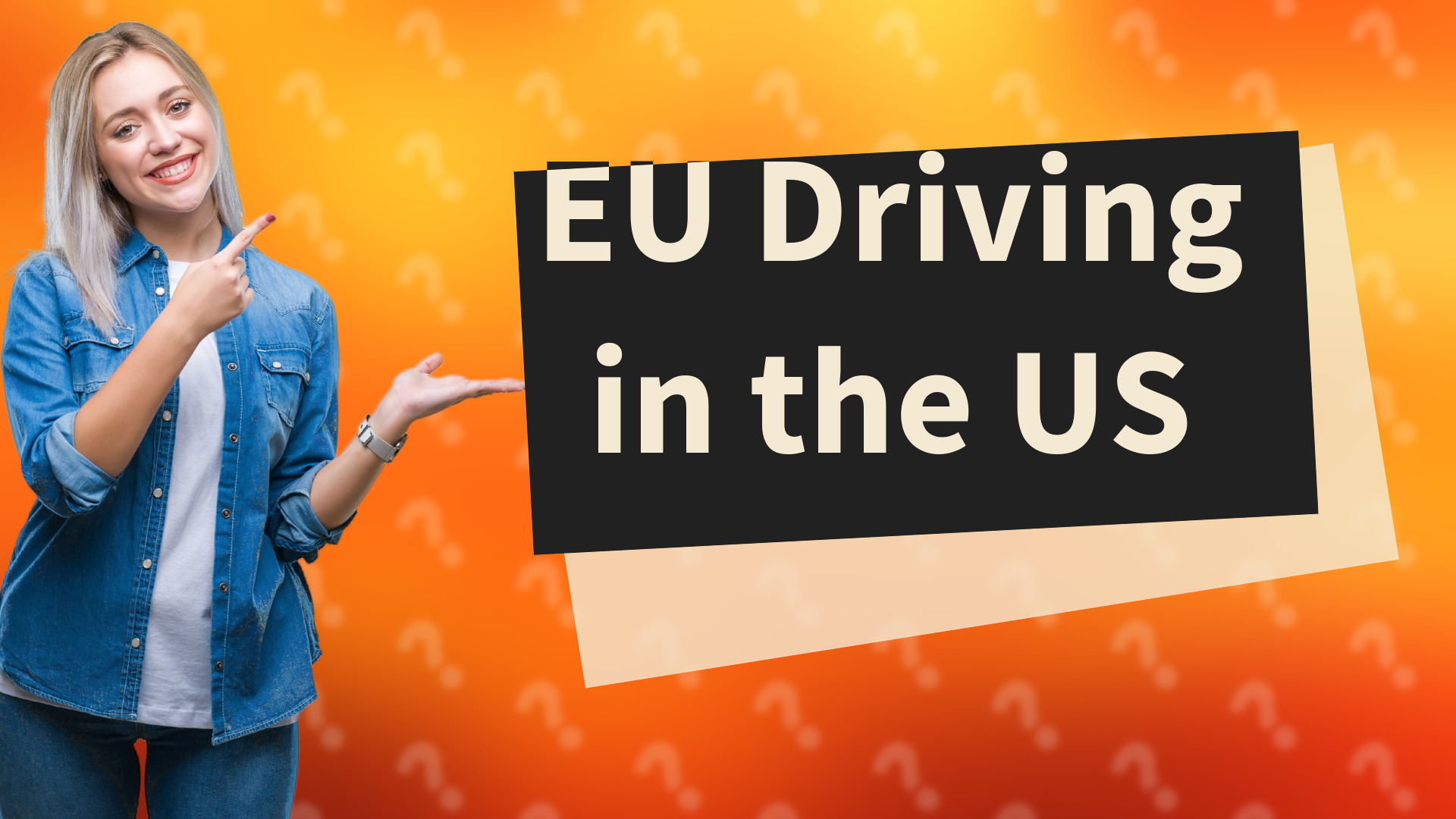 EU Driving in the US