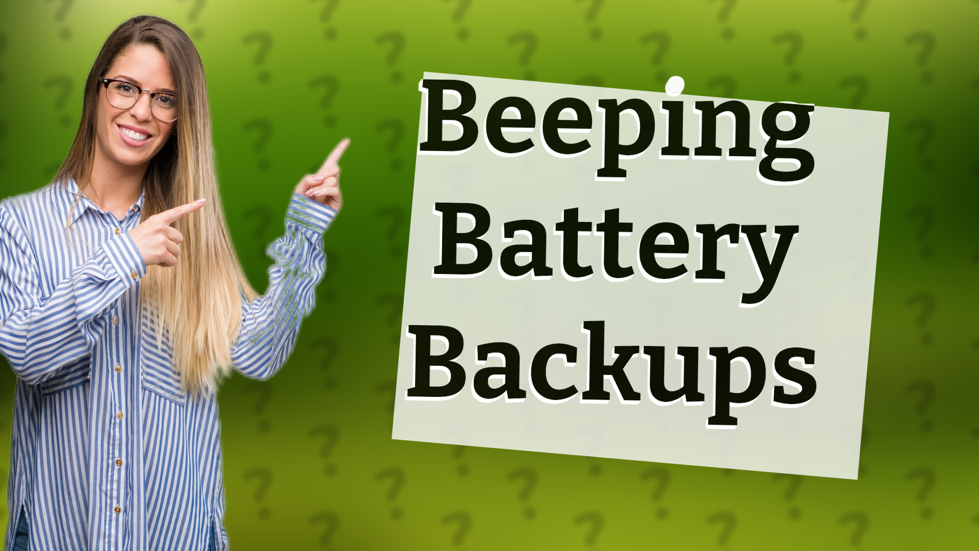 Beeping Battery Backups