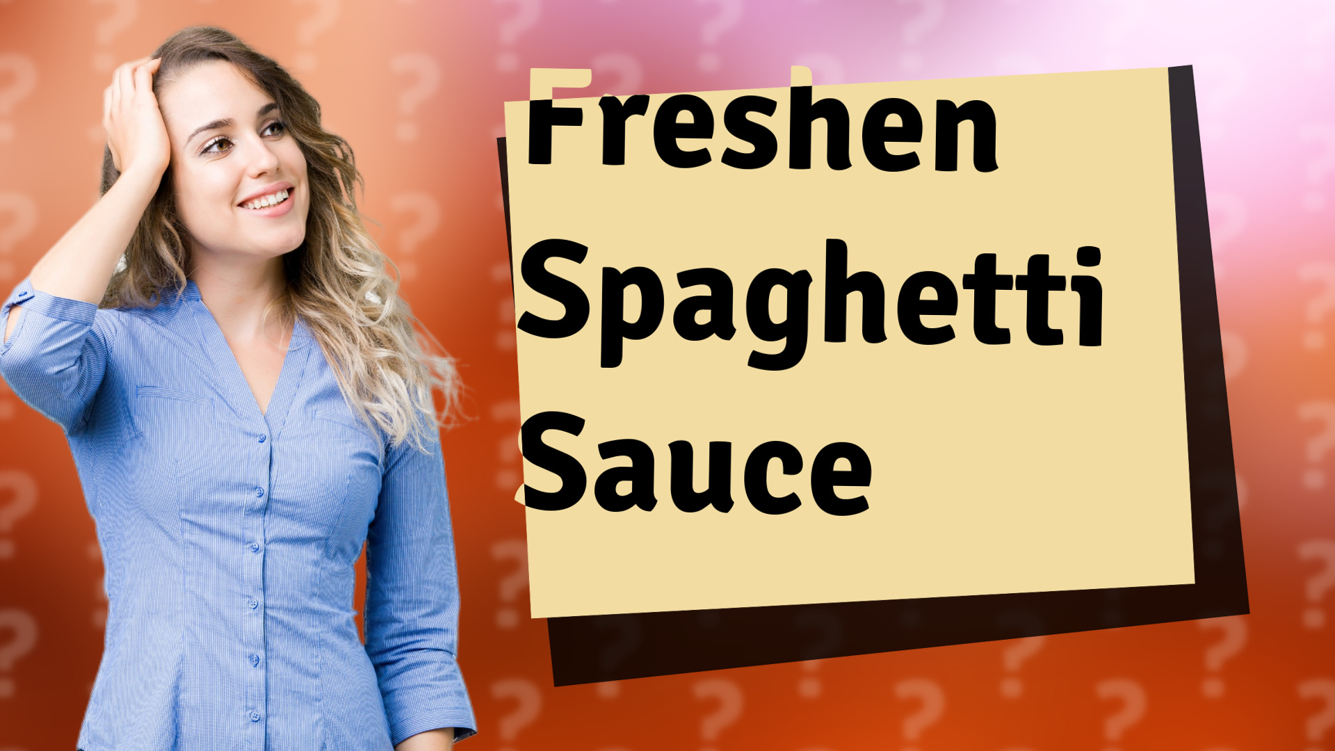 Freshen Spaghetti Sauce
