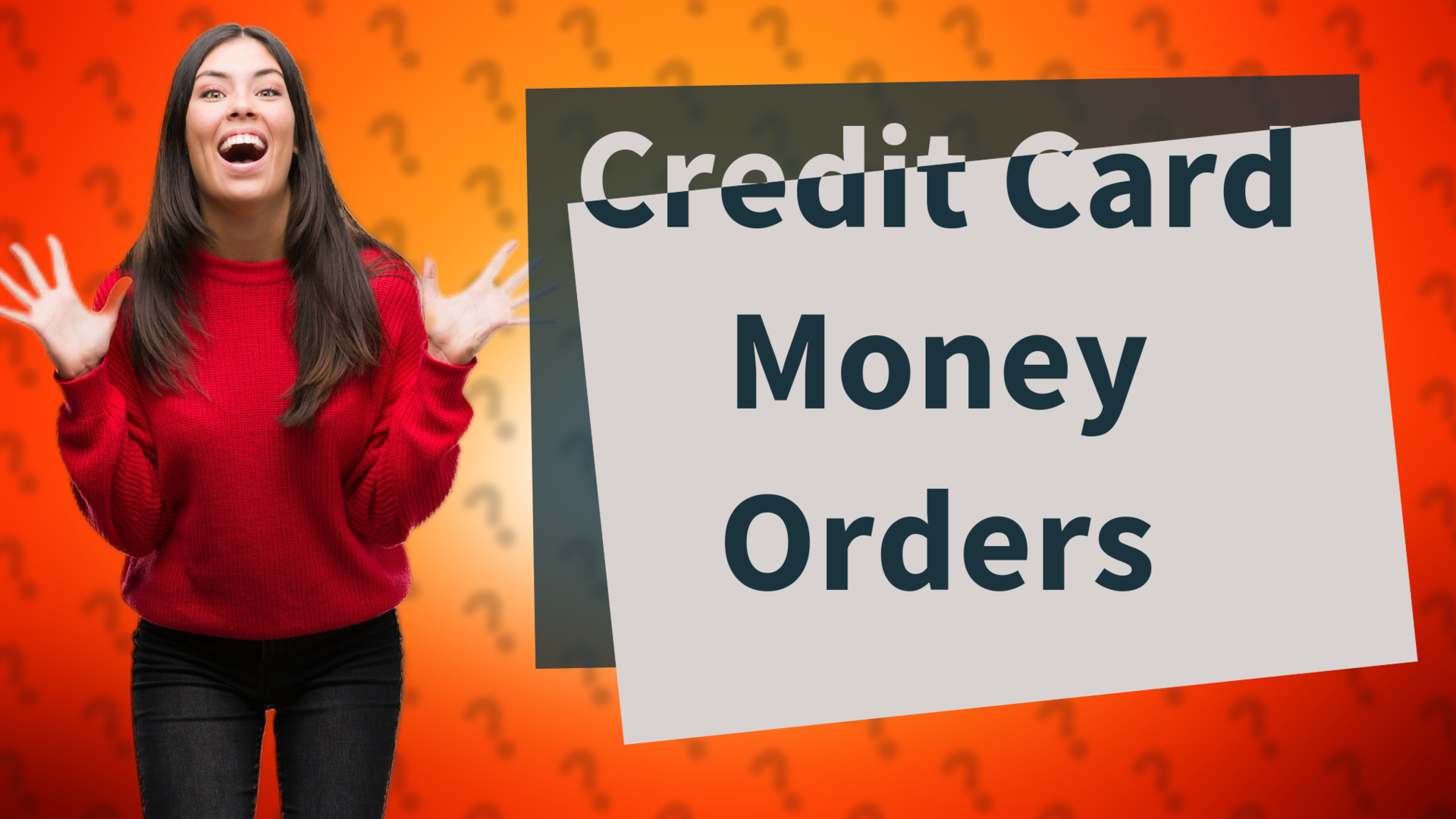 Credit Card Money Orders