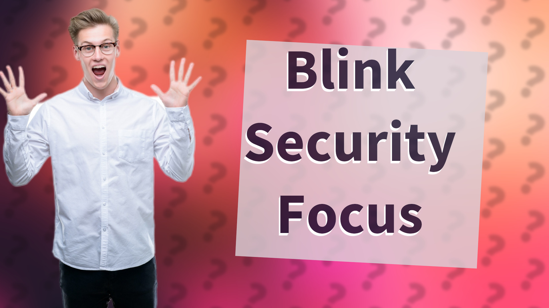 Blink Security Focus