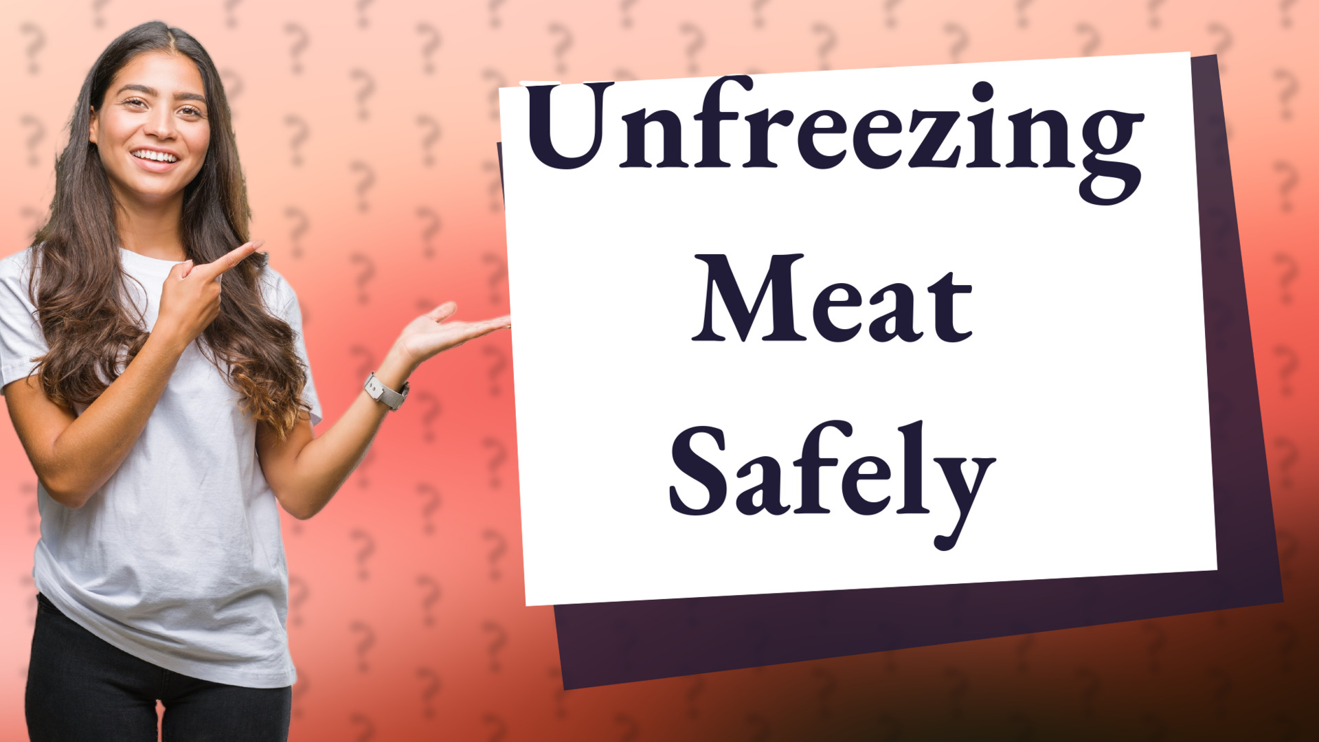 Unfreezing Meat Safely