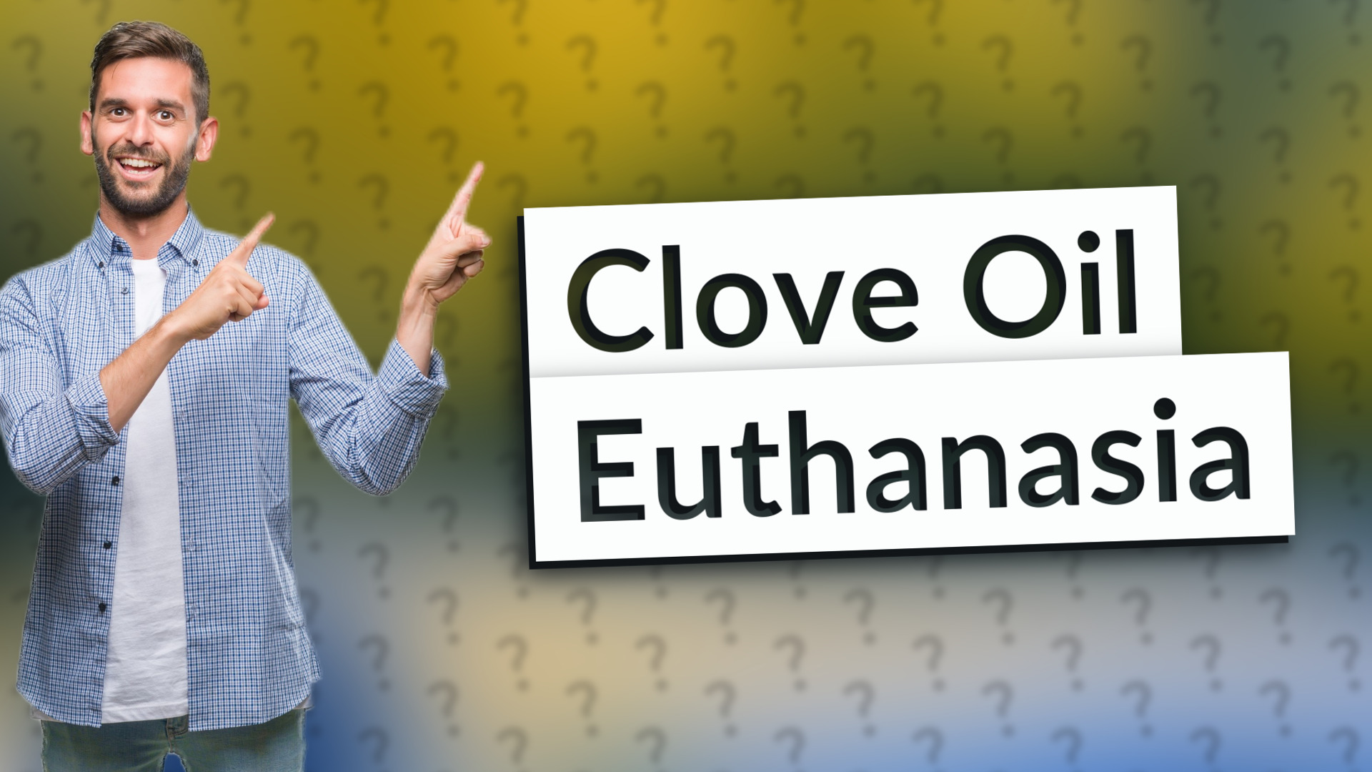 Clove Oil Euthanasia