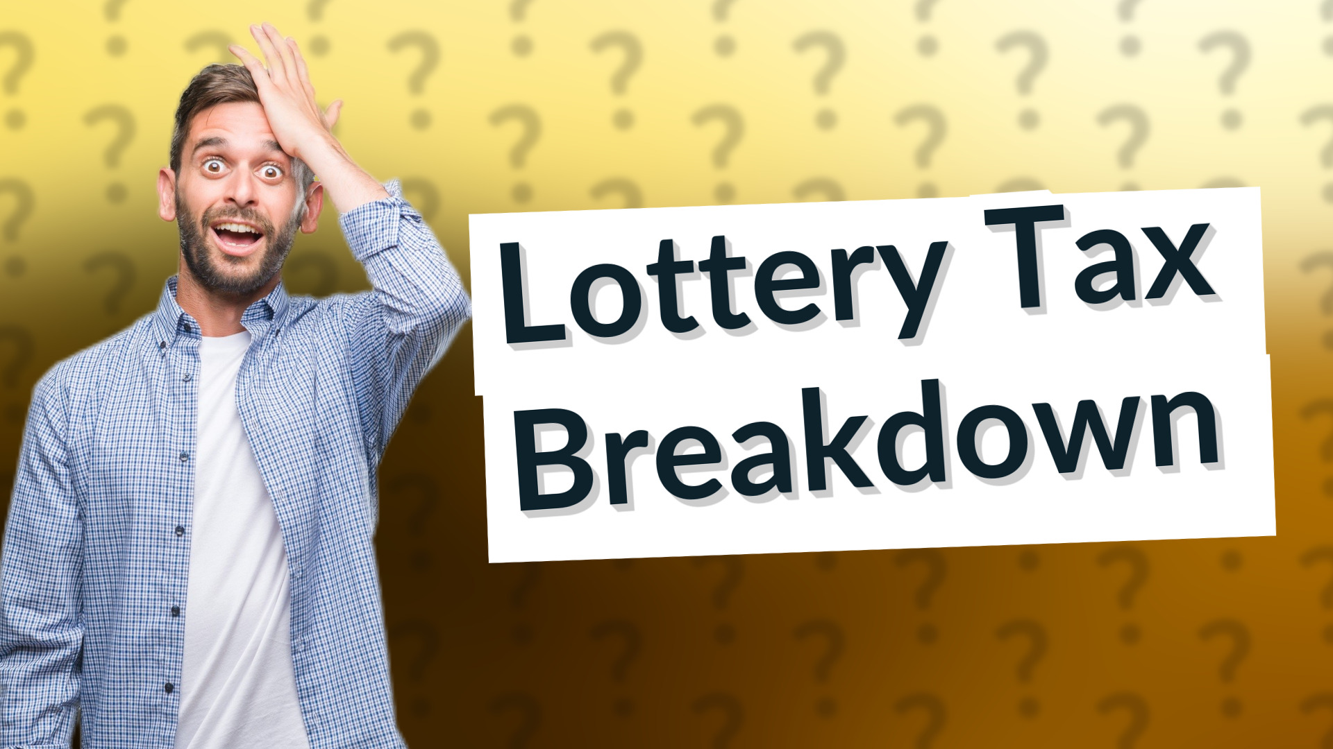 Lottery Tax Breakdown